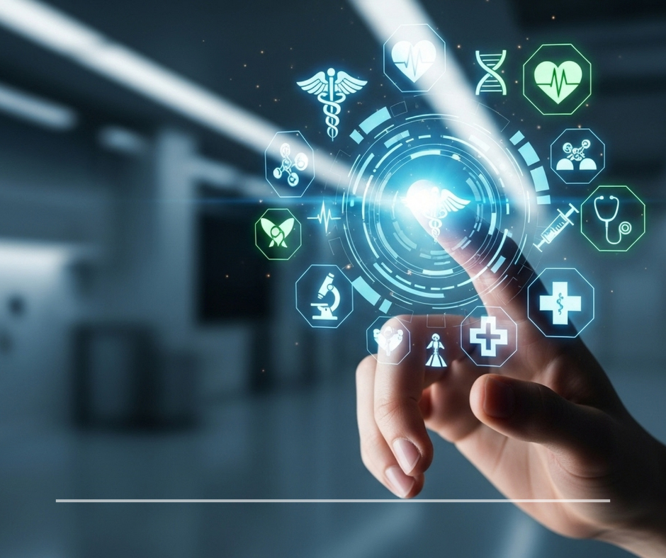 grey and pink big bright and bold skincare product poster